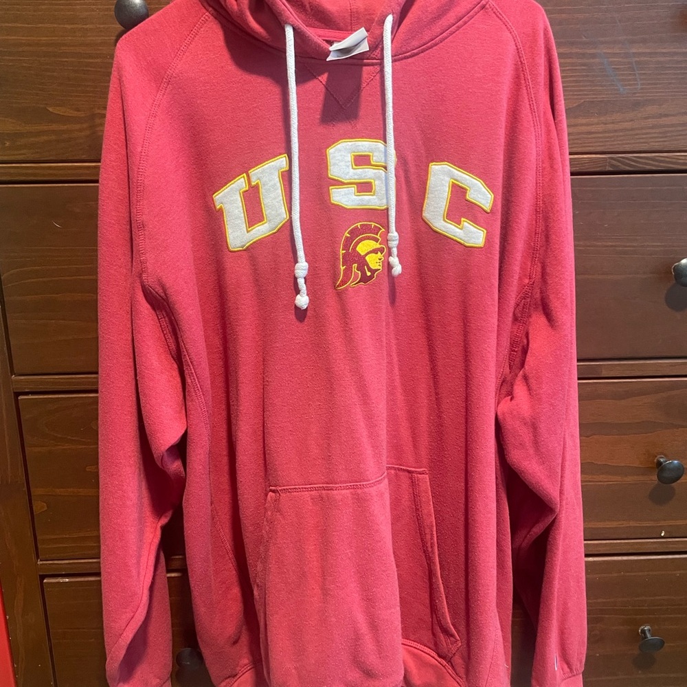 Champion Red and Gold USC Hoodie